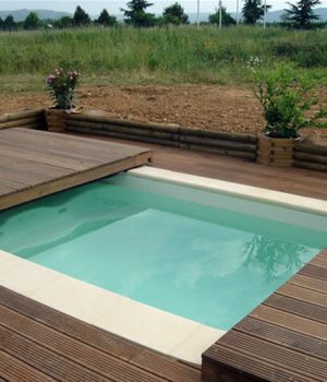 Abri de piscine en bois