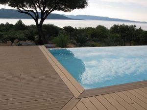 piscine plage bois