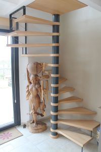 escalier helicoidal climacon bois